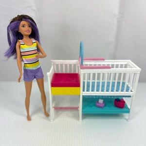 2018 Mattel Barbie Skipper Babysitters Inc Nap N Nurture Nursery Incomplete